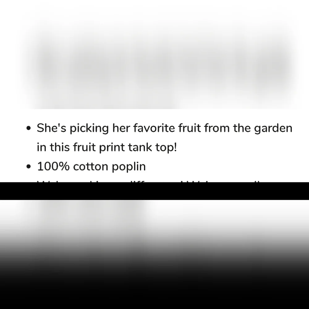 🥳 3/$30 Gymboree Girls Fruit Ruffle Tank Top Size 12 - Picture 3 of 4